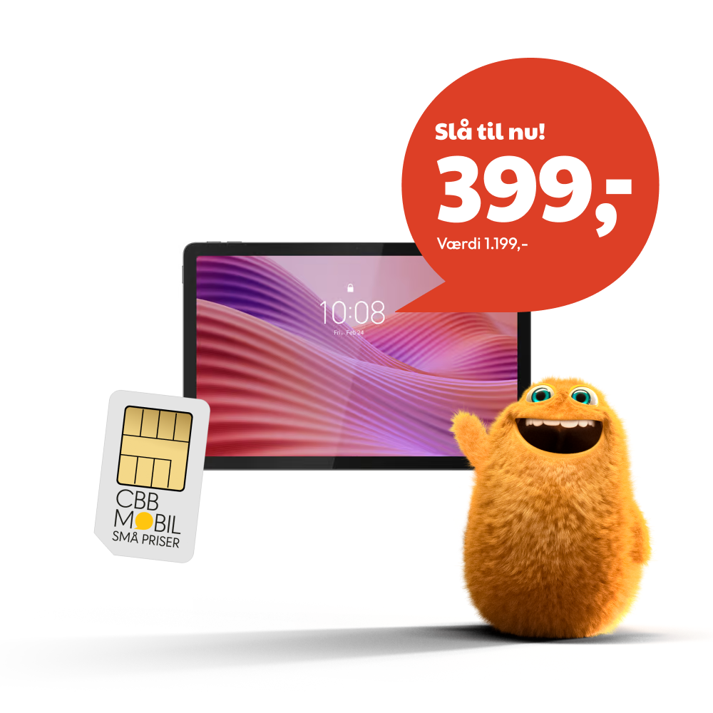 tablet tilbud cbb gennemsigtig orange